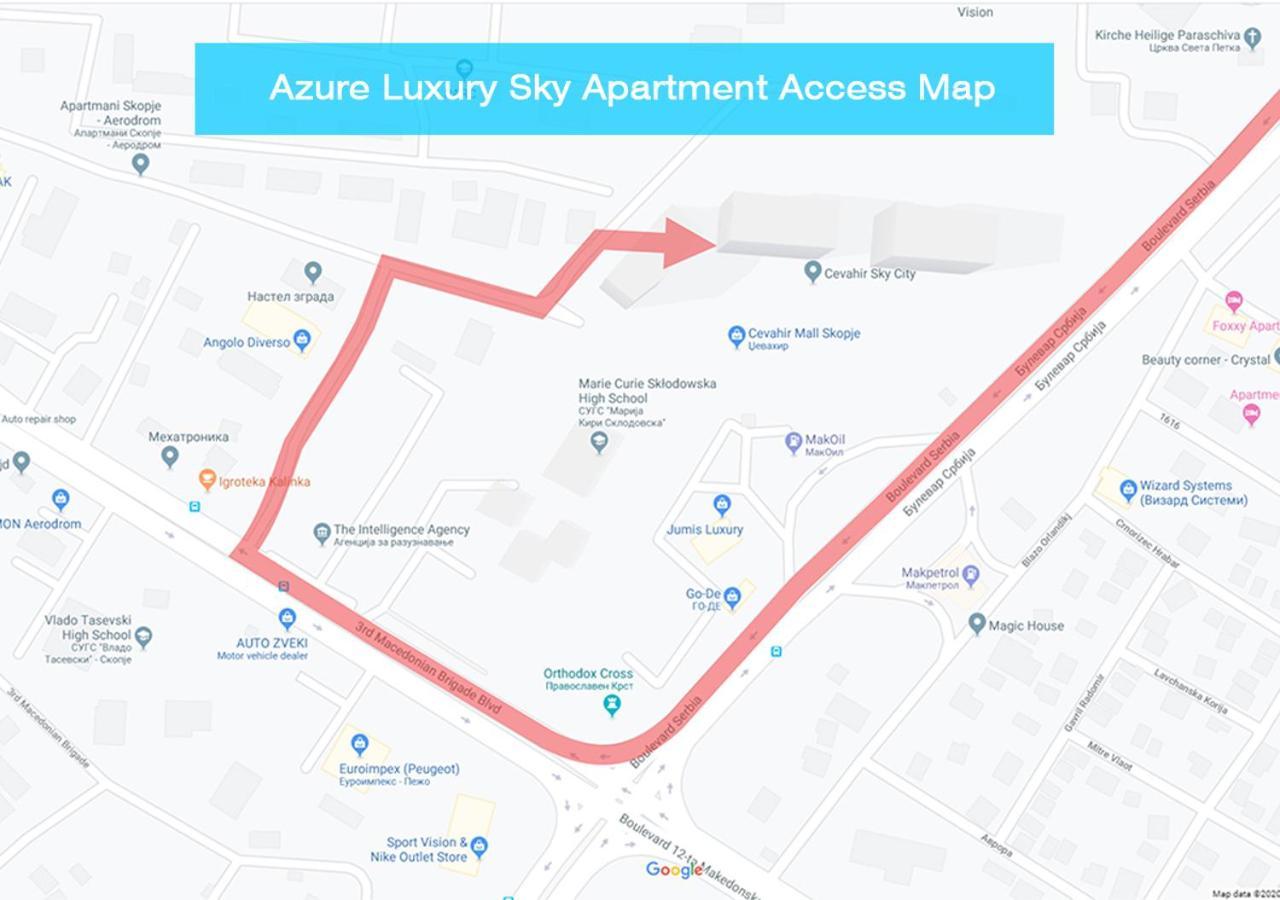 Azure Luxury Sky Apartment Skopje Exteriér fotografie